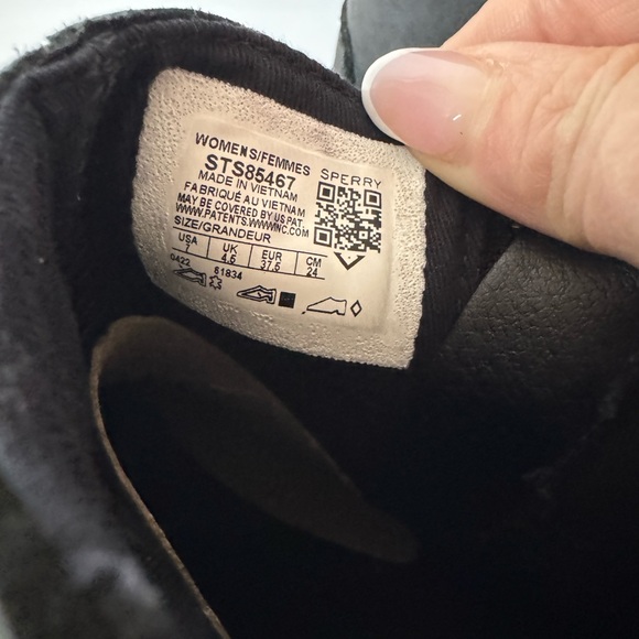 Sperry Women’s Black Leather Boots with Zipper, Size 7, Pristine Condition - Picture 4 of 8